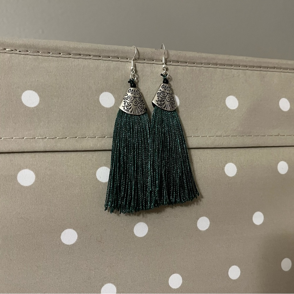Tassel Earrings. Hand Assembled.